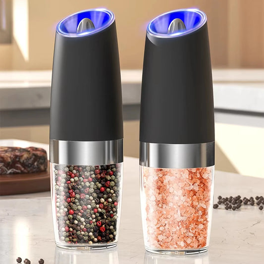 Electric Salt and Pepper Grinder Set